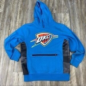 OKC Thunder Logo Blue Hoodie Sweatshirt Size 10/12